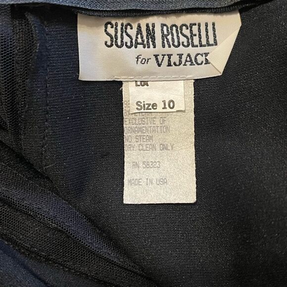 Vintage Susan Roselli for Vijack Mesh Bodycon Dress - Picture 11 of 12